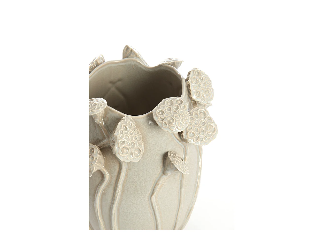 Vase LAVCI - 26,5x25,5x26,5cm - Gris