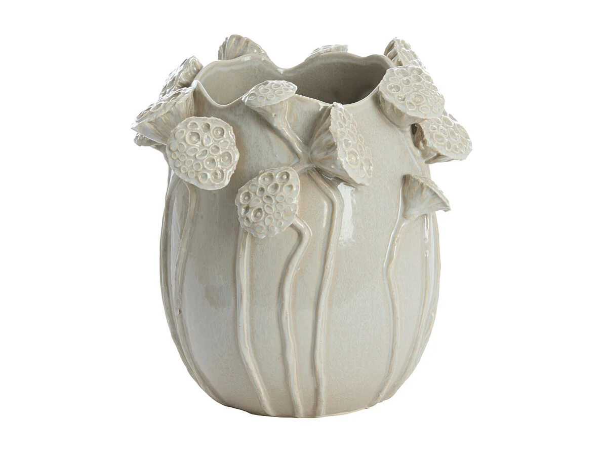 Vase LAVCI - 26,5x25,5x26,5cm - Gris