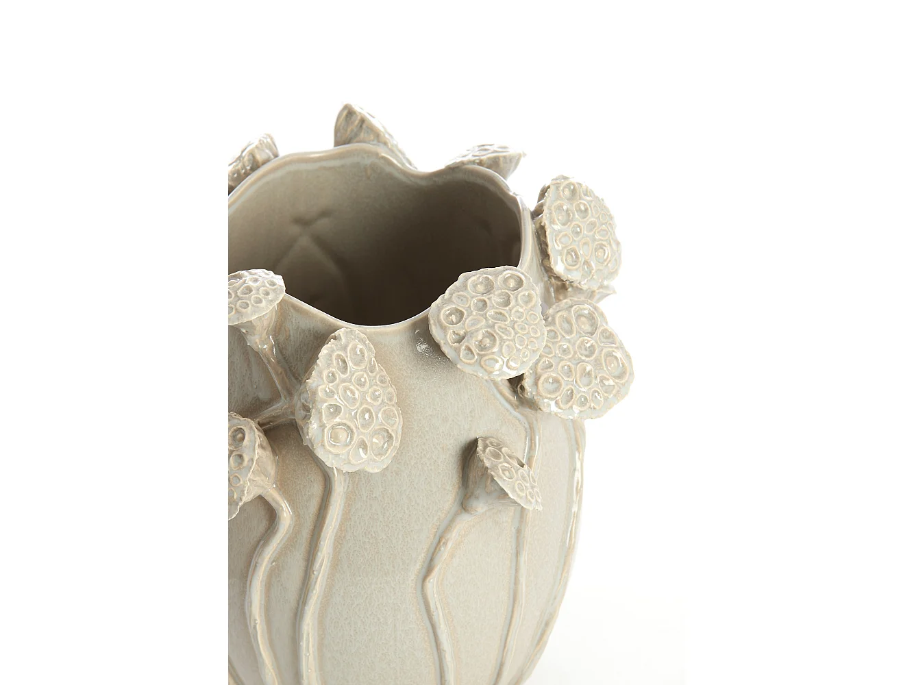 Vase LAVCI - 26,5x25,5x26,5cm - Gris
