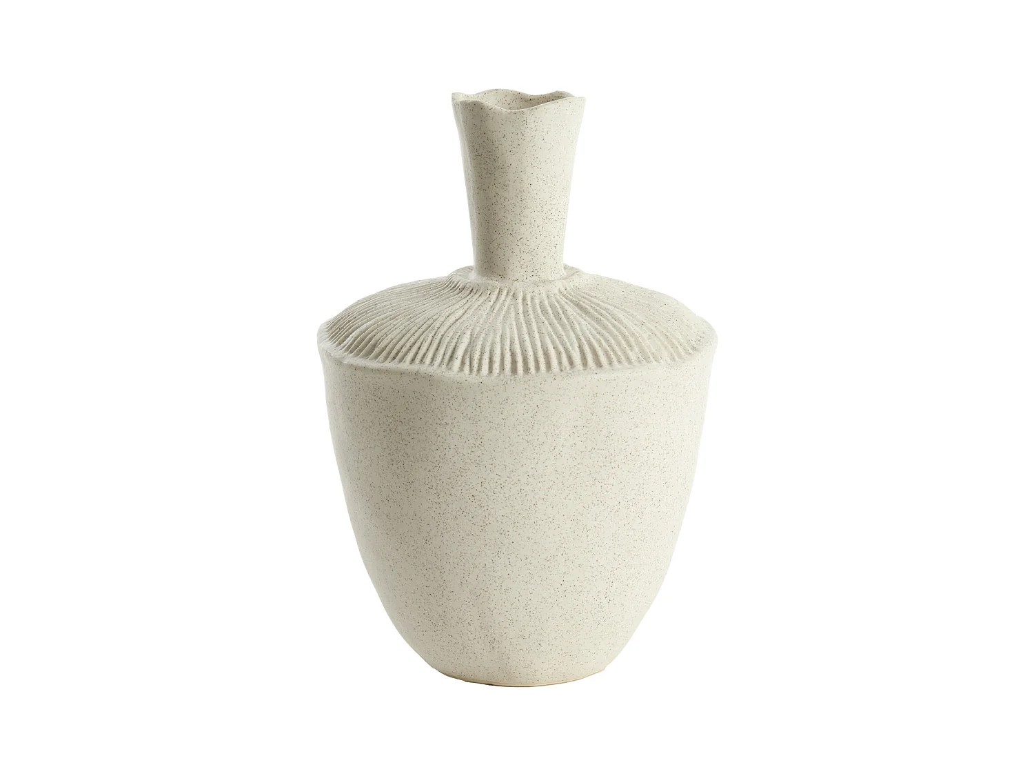 Vase NEIRA - Ø20x29cm - Blanc