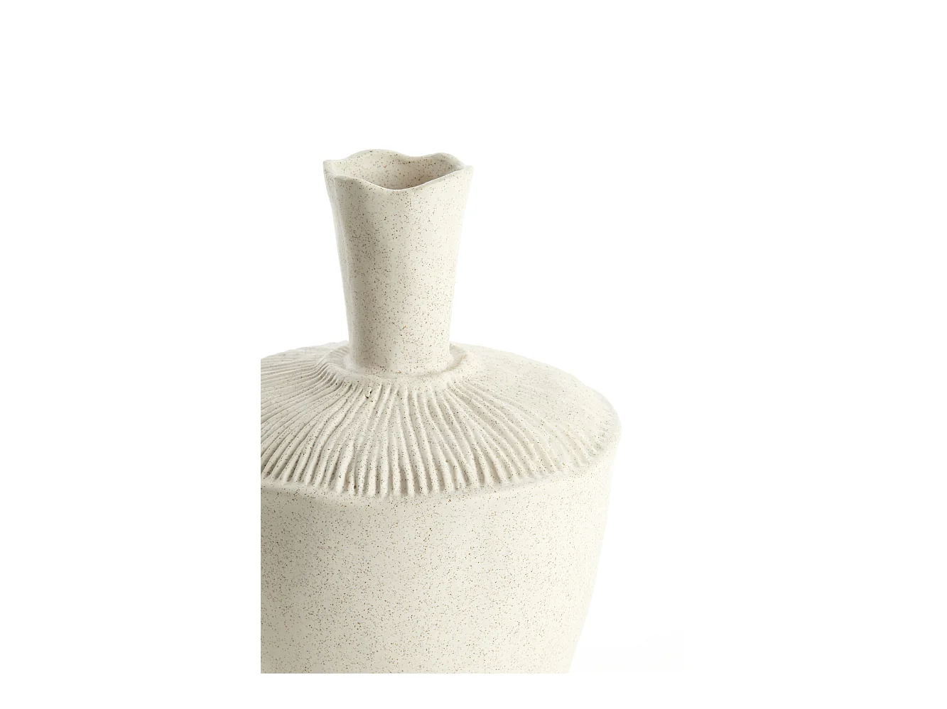 Vase NEIRA - Ø20x29cm - Blanc
