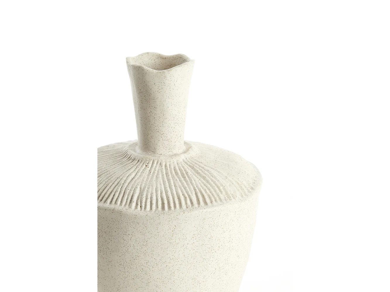 Vase NEIRA - Ø20x29cm - Blanc