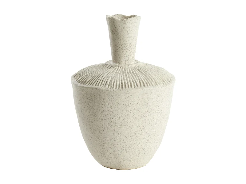 Vase NEIRA - Ø20x29cm - Weiß