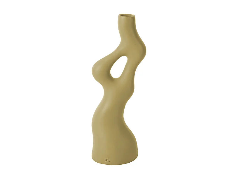 Vase Organic Swirls - Marron latte