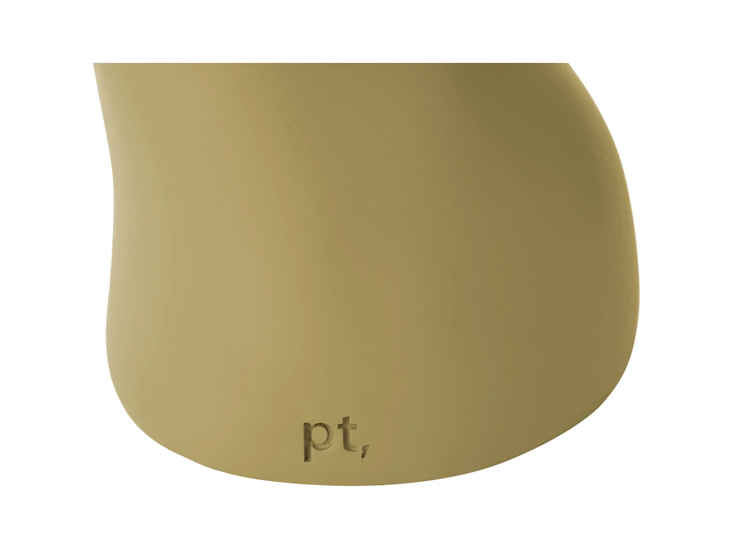 Vase Organic Swirls - Lattebraun