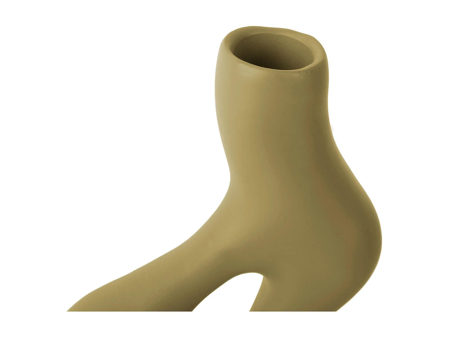 Vase Organic Swirls - Marron latte