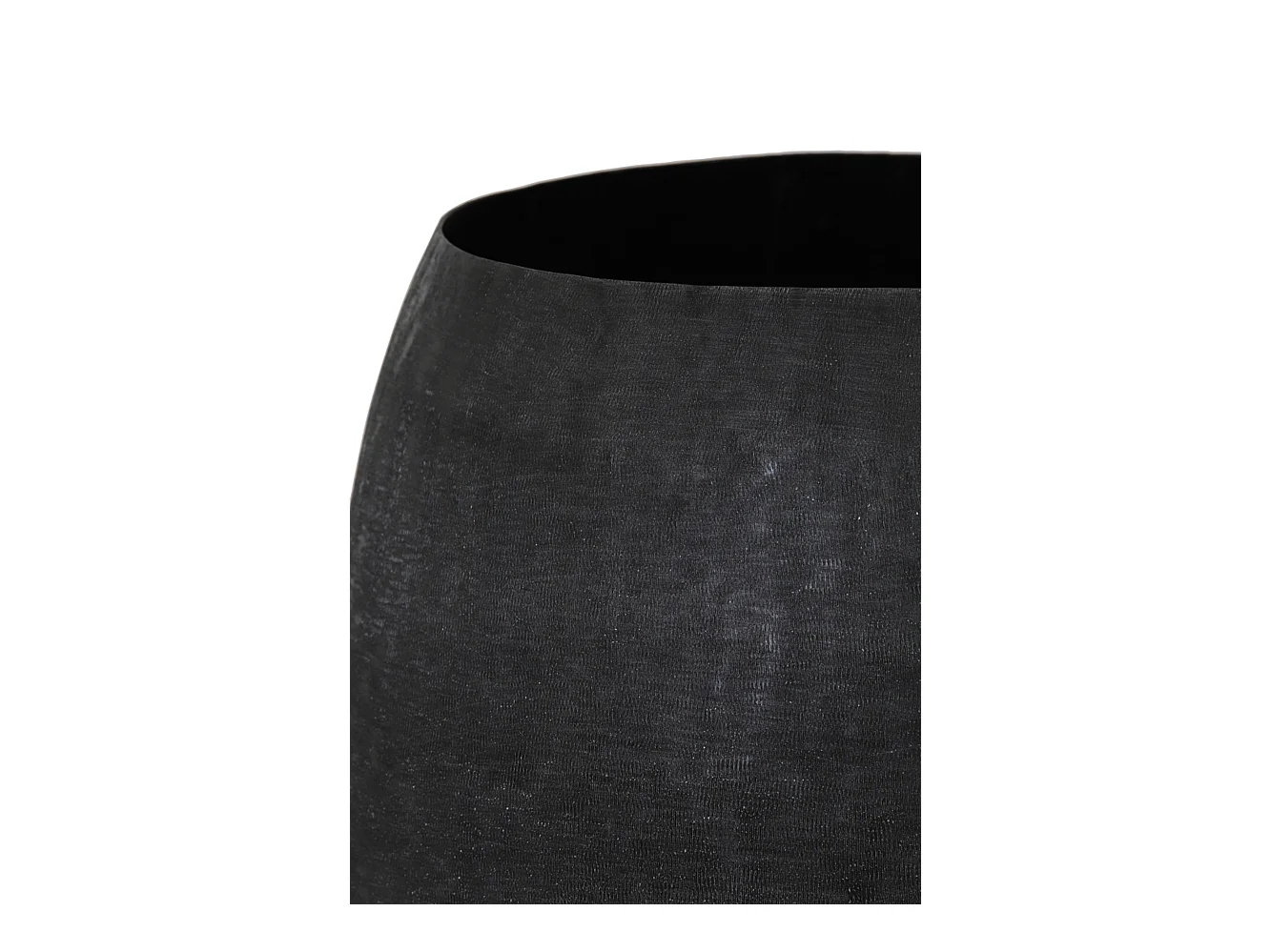 Pot GENOLU - Ø50x37.5cm - Zwart - Set van 2