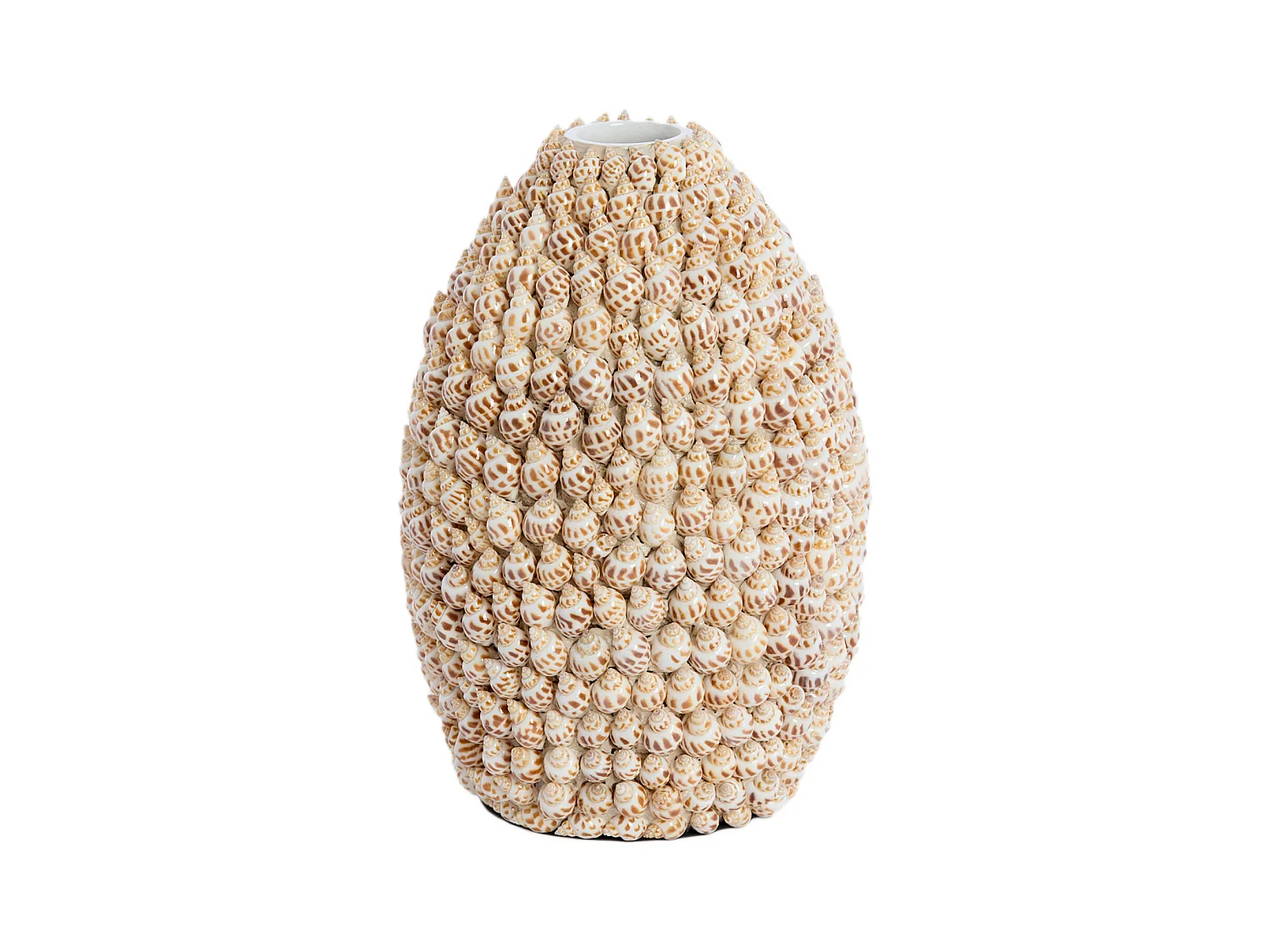 Vase SHELL - Ø19x28,5cm - Marron