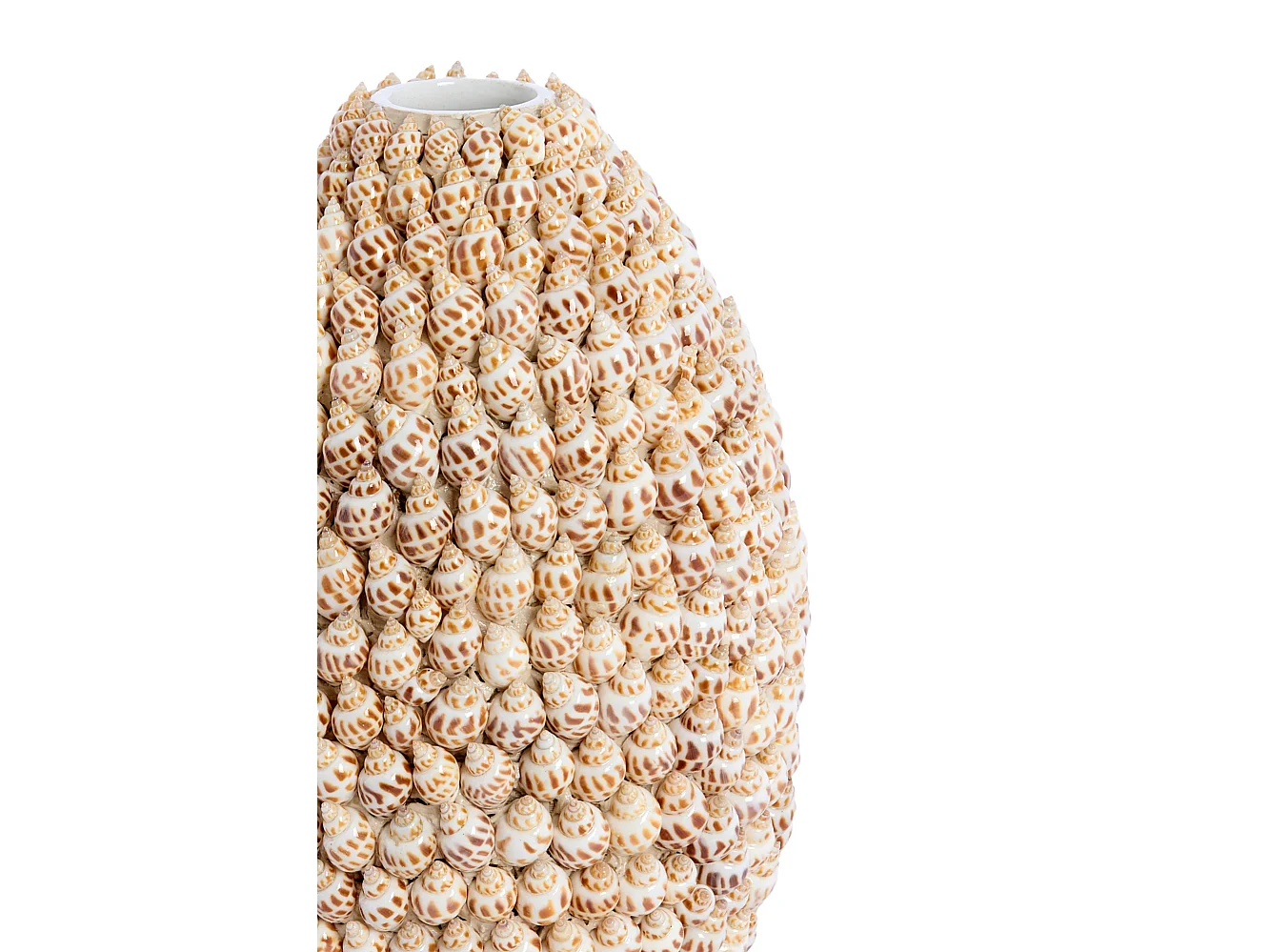 Vase SHELL - Ø19x28,5cm - Marron