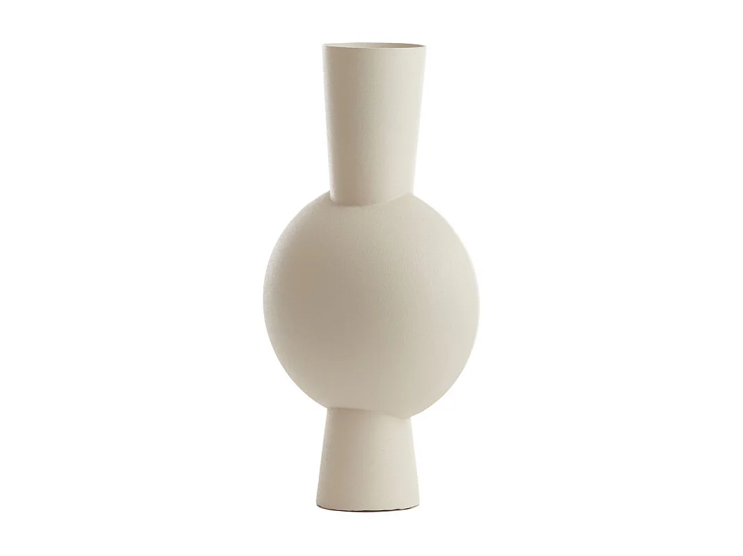 Vase KAVANDU - 22x14x40cm - Blanc