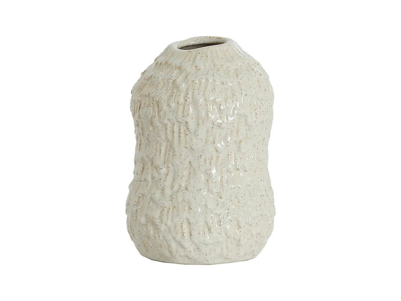 Jarrón ASOLA - Ø13,5x20,5cm - Blanco