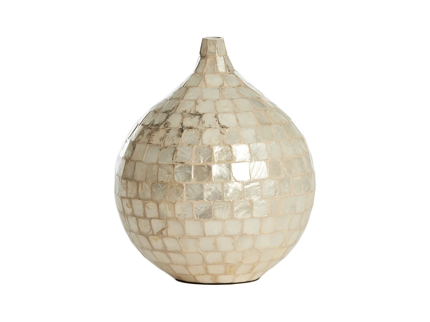 Vase ELORZA - Ø22x25cm - Blanc