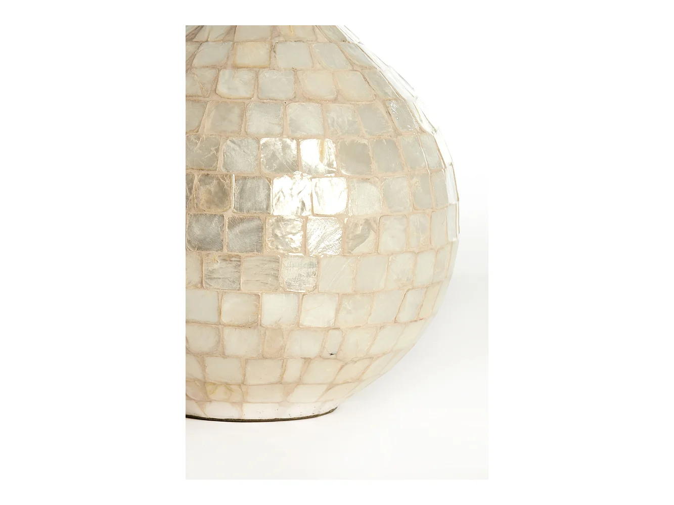 Vase ELORZA - Ø22x25cm - Blanc