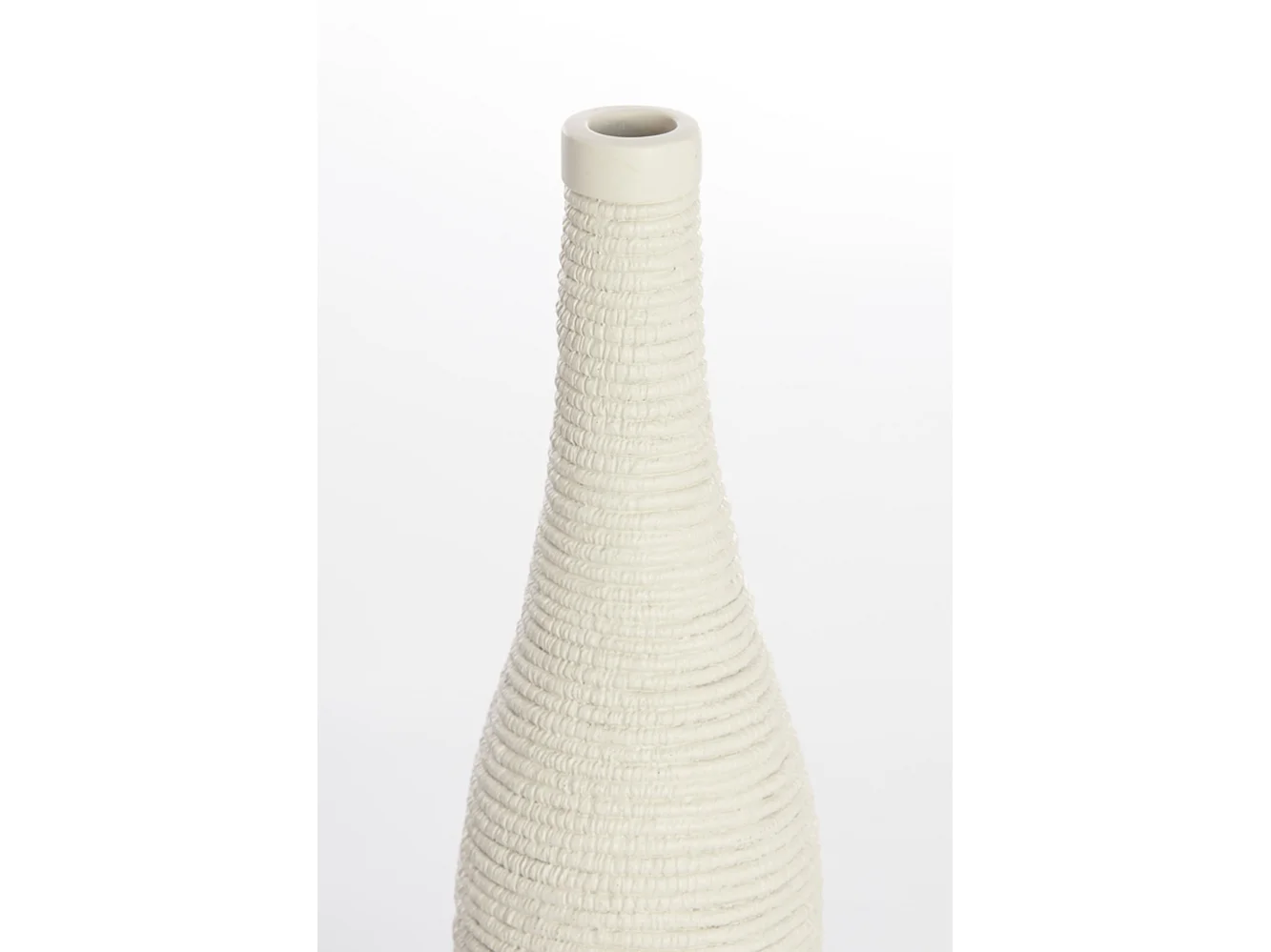 Vase YOUNA - Ø10x40cm - Blanc