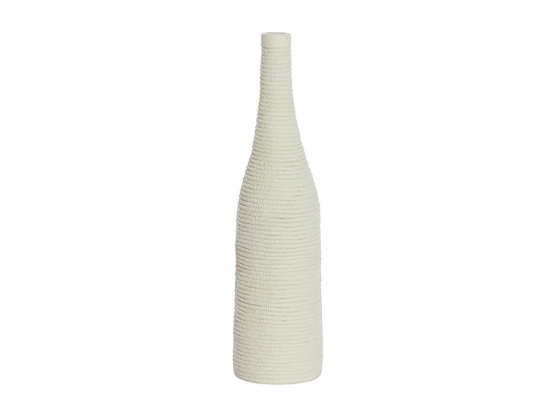 Vase YOUNA - Ø10x40cm - Blanc