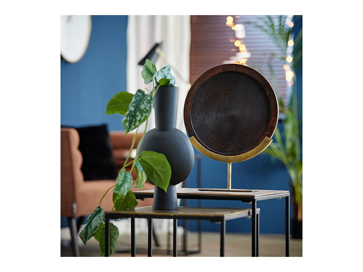 Vase KAVANDU - 22x14x40cm - Noir