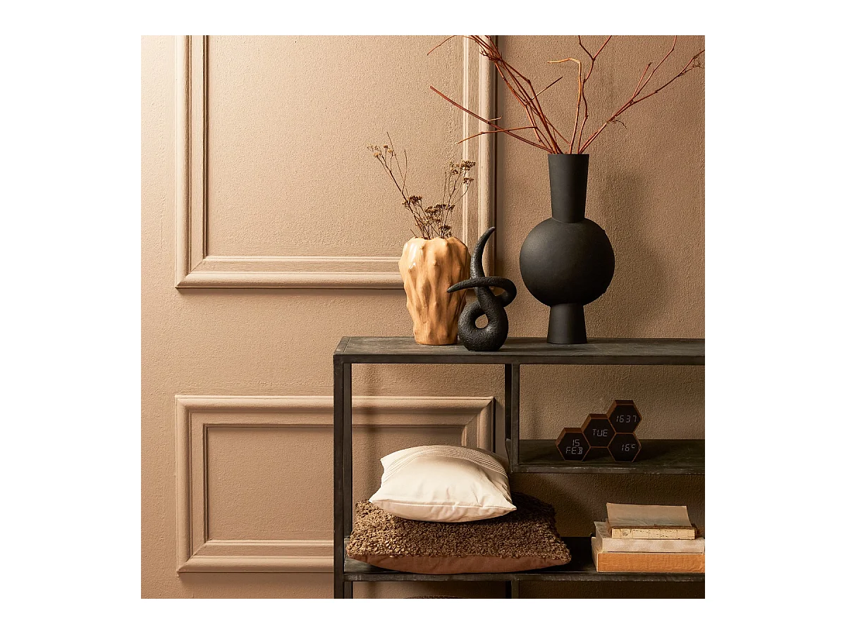 Vase KAVANDU - 22x14x40cm - Noir