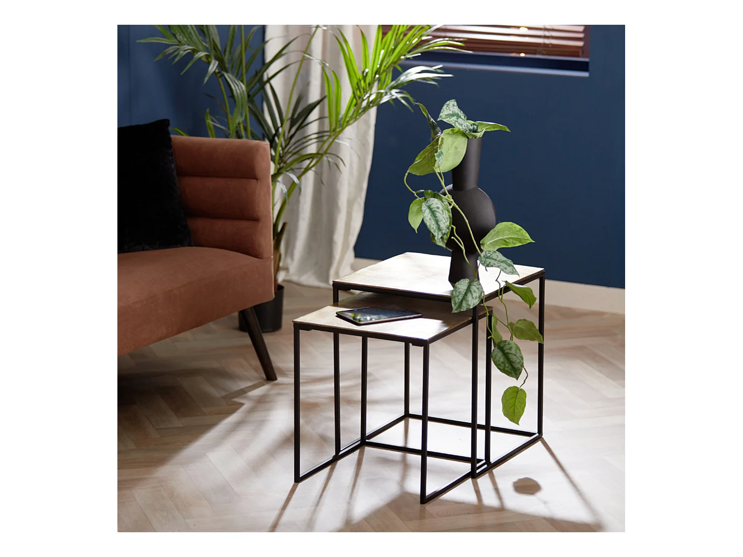 Vase KAVANDU - 22x14x40cm - Noir