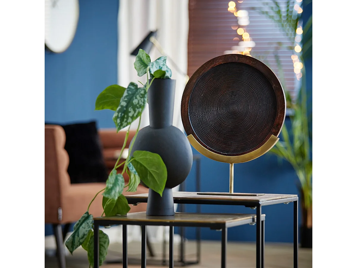 Vase KAVANDU - 22x14x40cm - Noir