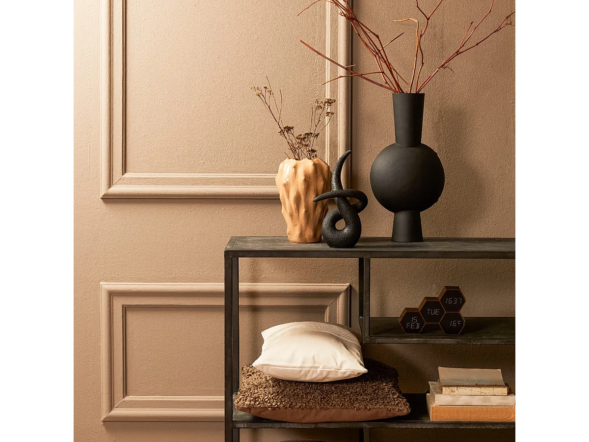 Vase KAVANDU - 22x14x40cm - Noir