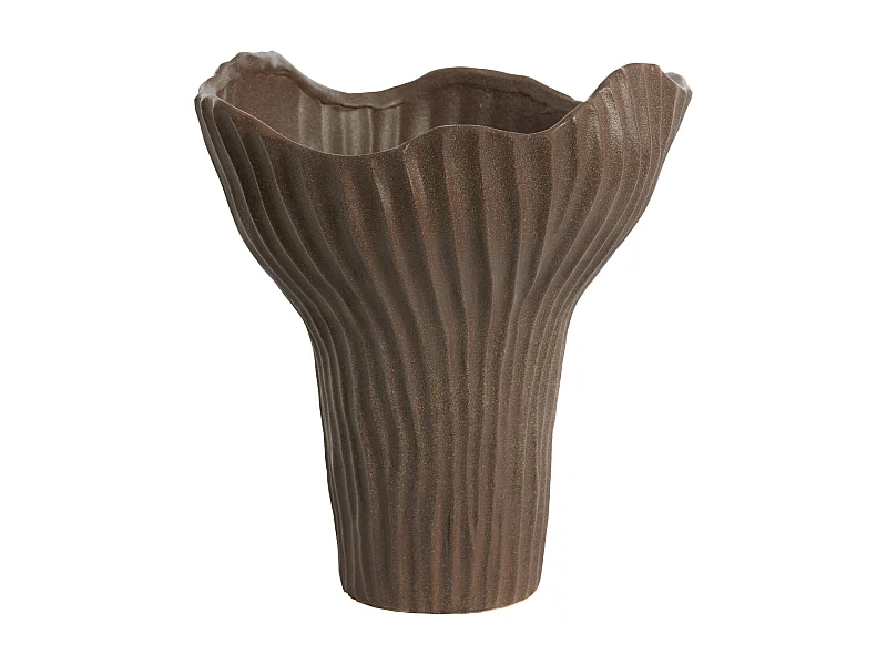 Vase MORABA - 26x25,5x31cm - Marron