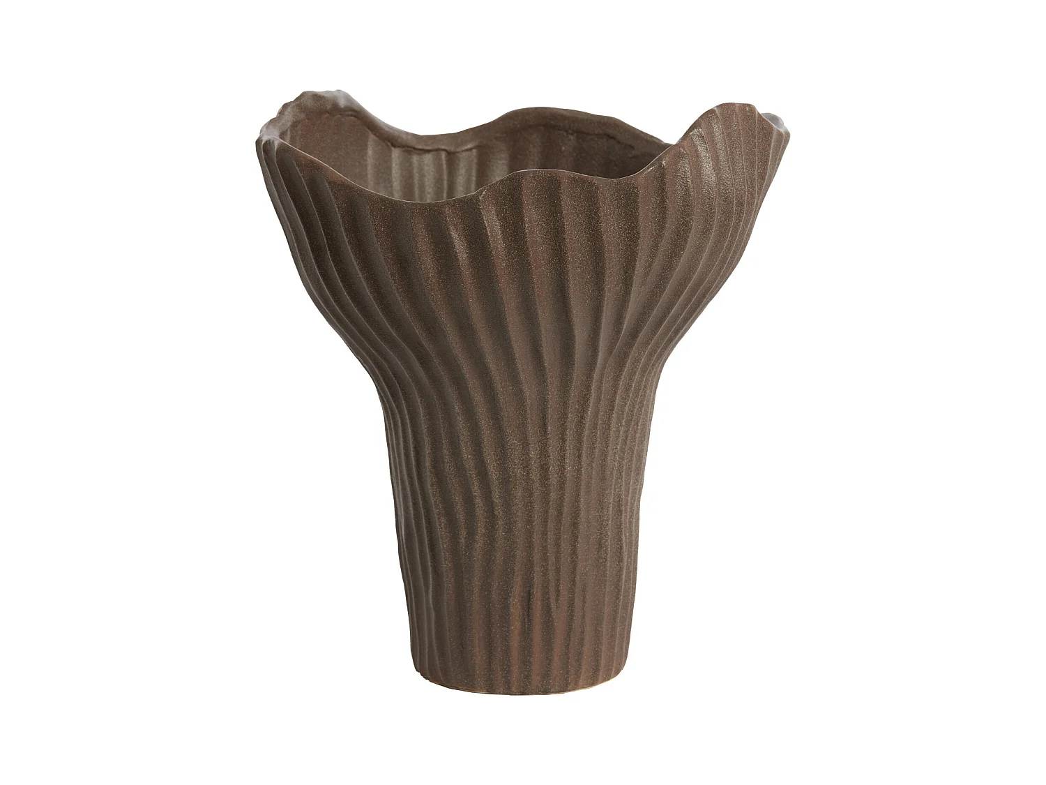 Vase MORABA - 26x25,5x31cm - Marron
