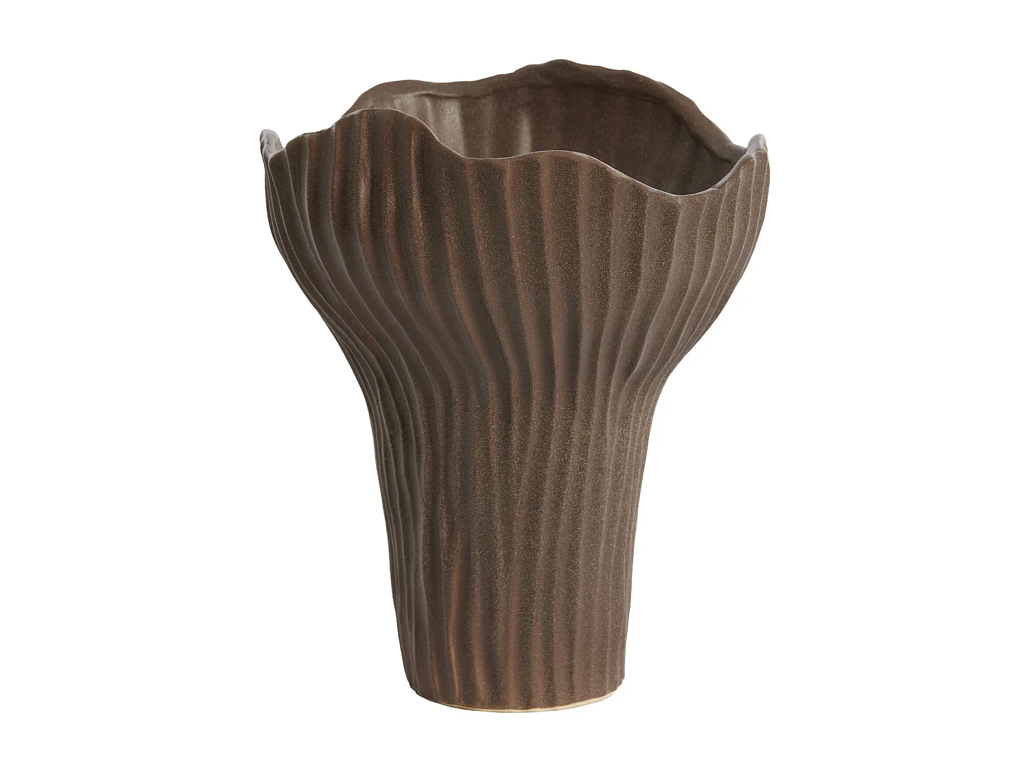 Vase MORABA - 26x25,5x31cm - Marron