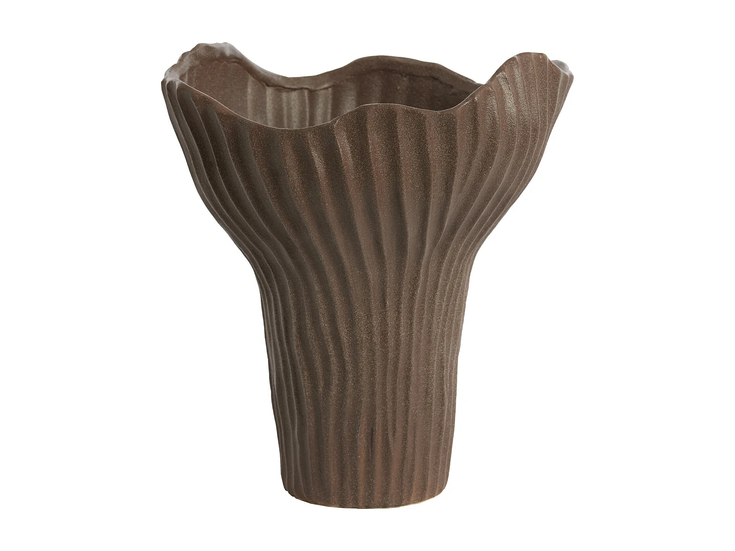 Vase MORABA - 26x25,5x31cm - Marron