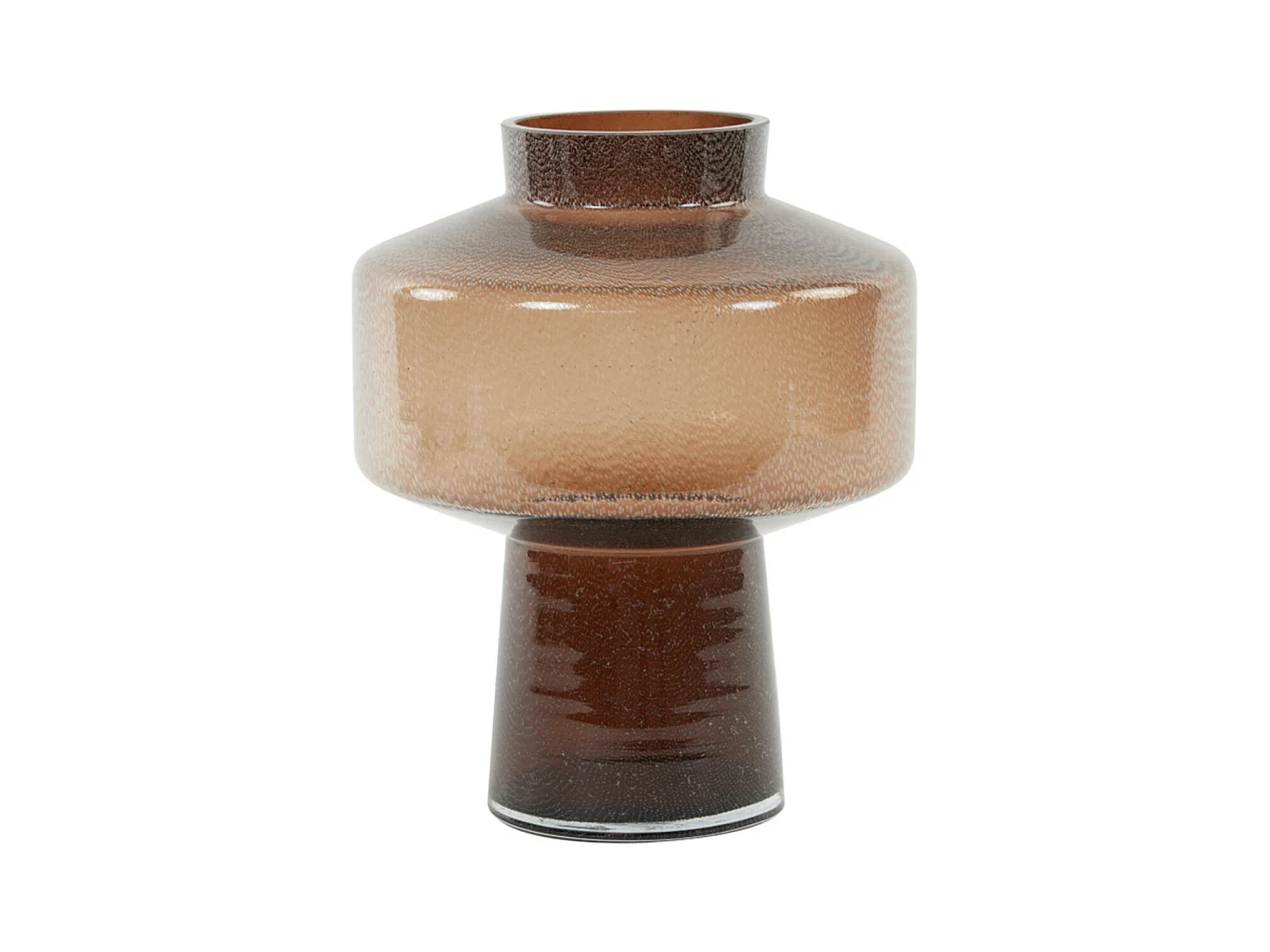 Vase TRASMON - Ø23,5x29,5cm - Braun