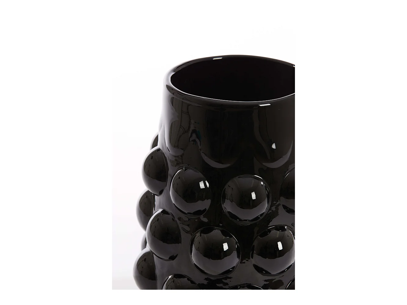 Vase HAROA - Ø24x30cm - Noir