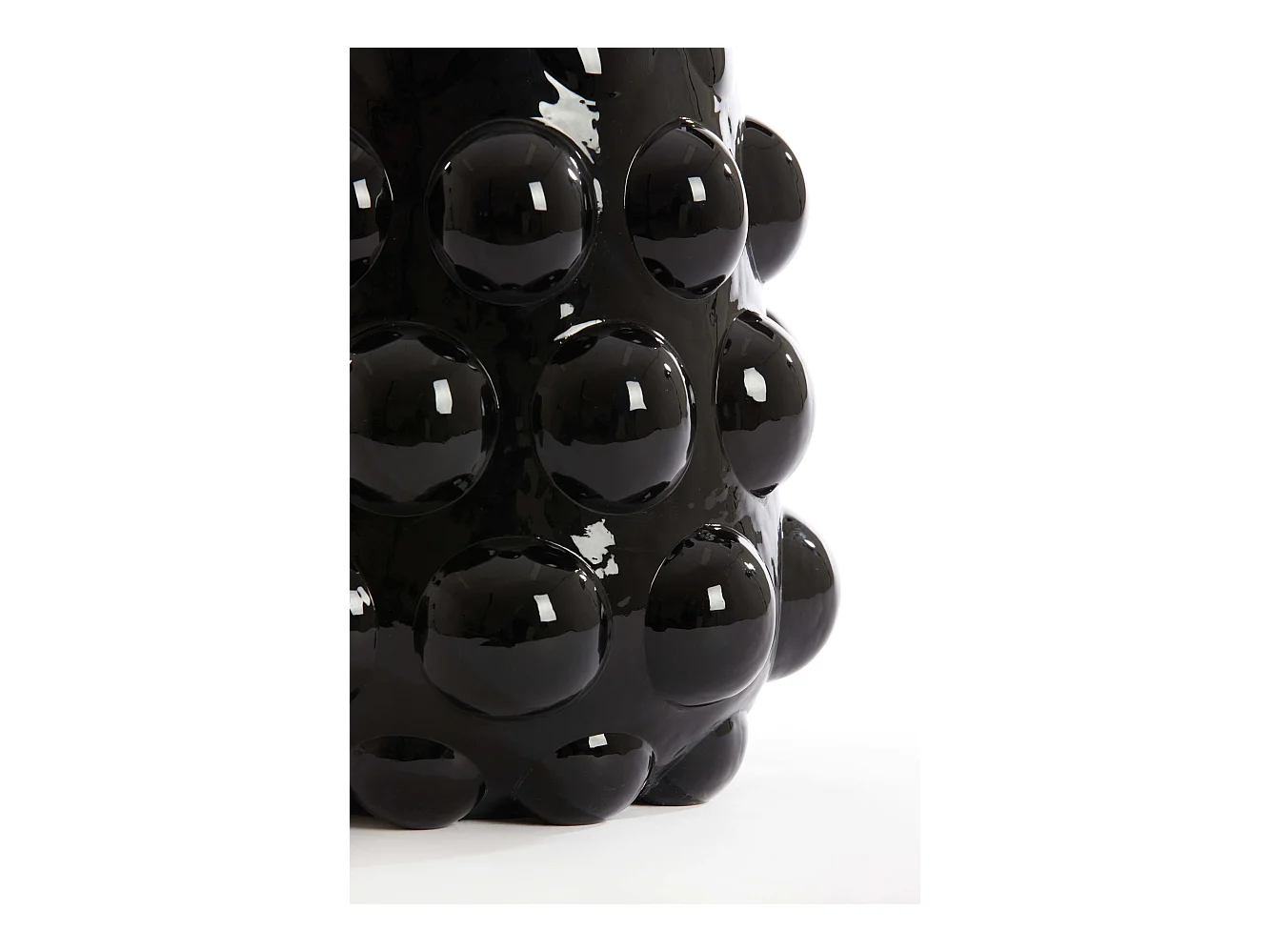 Vase HAROA - Ø24x30cm - Noir