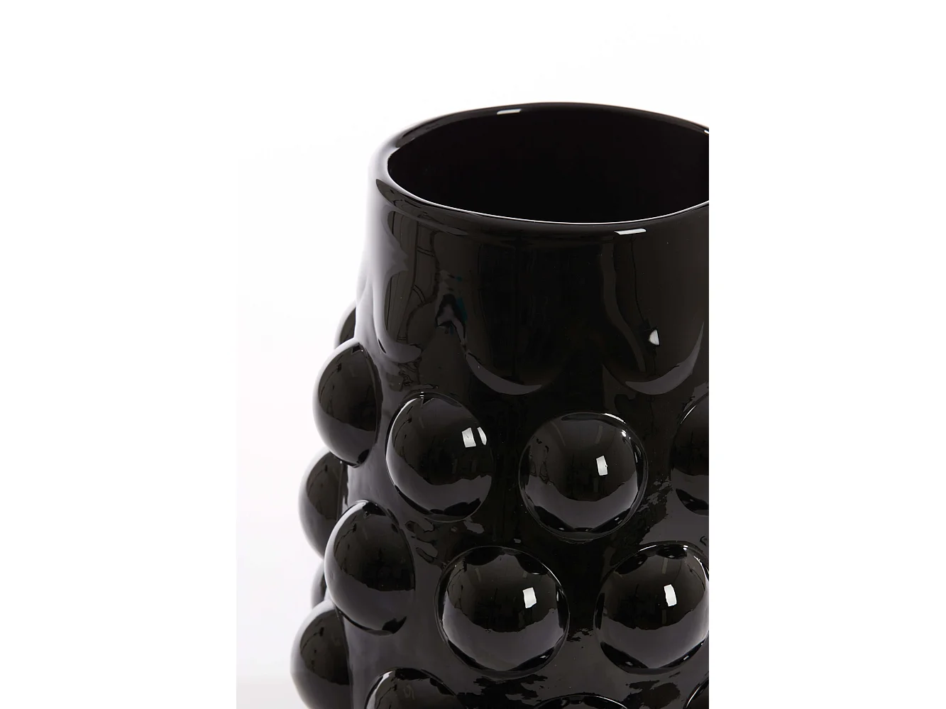 Vase HAROA - Ø24x30cm - Noir