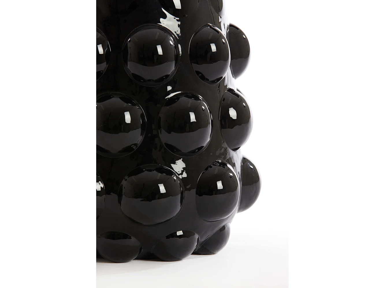Vase HAROA - Ø24x30cm - Noir