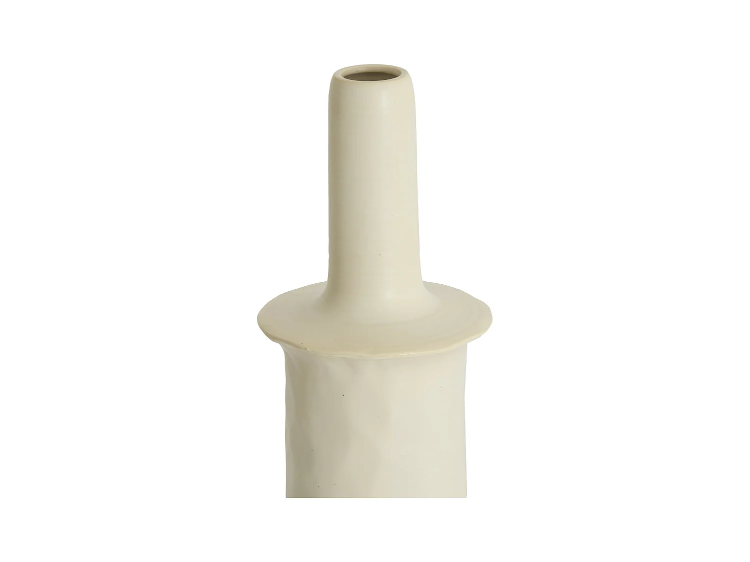 Vase SENNES - Ø19,5x56cm - Weiß