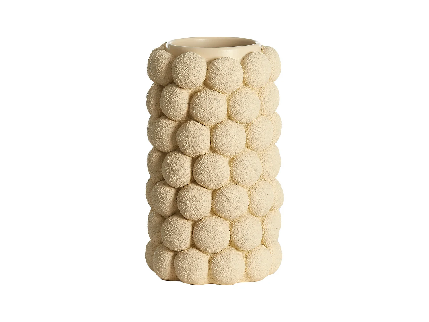 Vase OURSIN - Ø19x32,5cm - Blanc