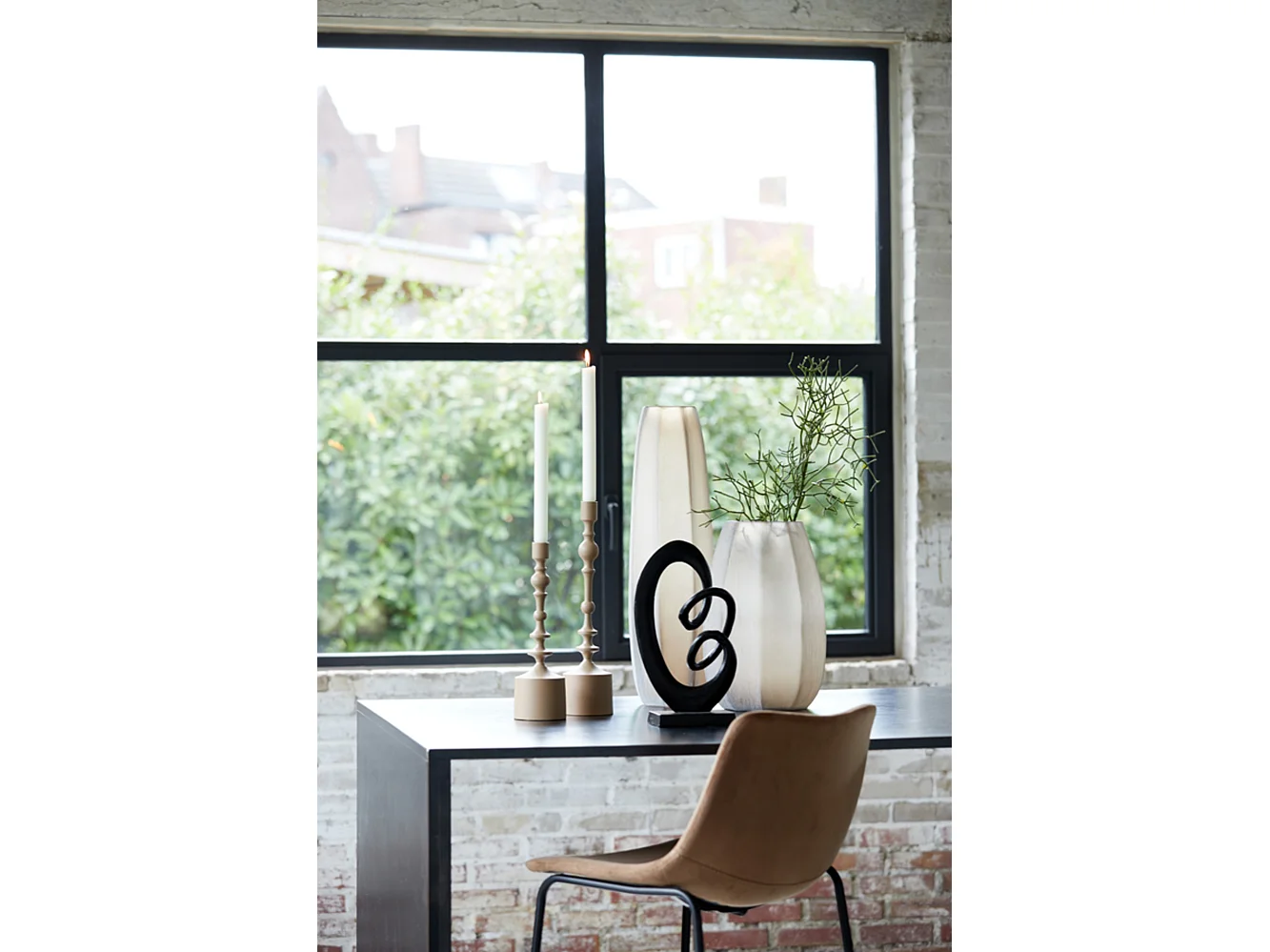 Vase BRADLEY - Ø17x60cm - Marron