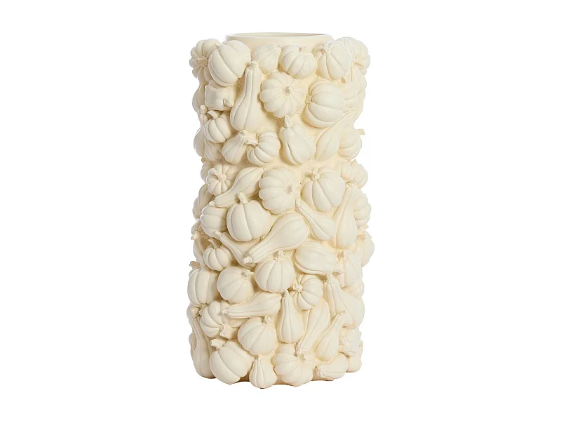 Vase KÜRBIS - Ø27,5x49cm - Weiß