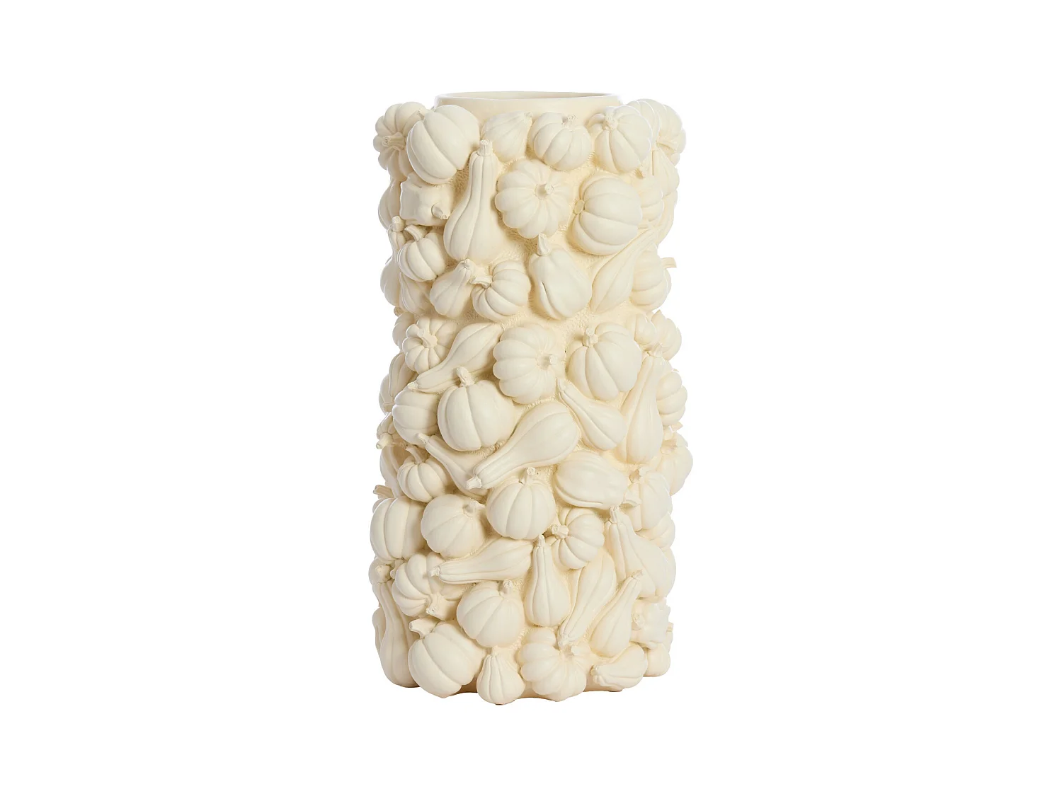 Vase CITROUILLE - Ø27,5x49cm - Blanc