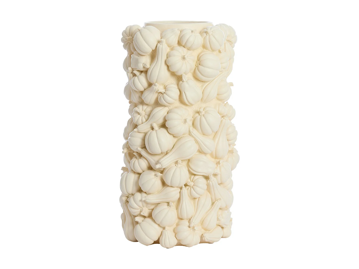 Vase CITROUILLE - Ø27,5x49cm - Blanc