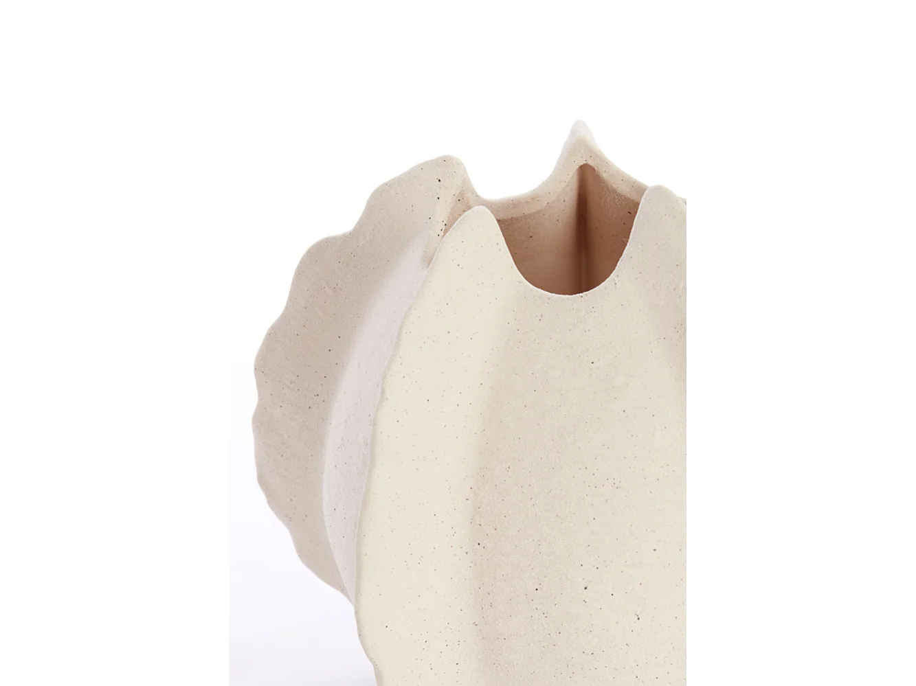 Vase KELAPA - 26,5x26x23cm - Weiß