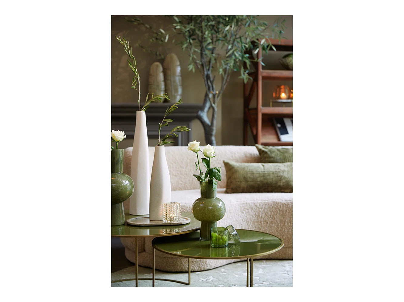 Vase HALLEY - Ø18x28,5cm - Vert