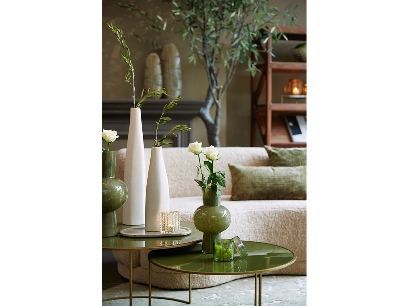 Vase HALLEY - Ø18x28,5cm - Vert