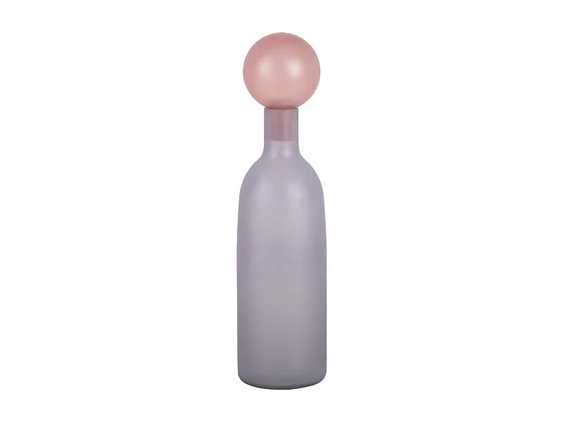 Vase Alegre Botellin - Zartes Lila und Zartrosa