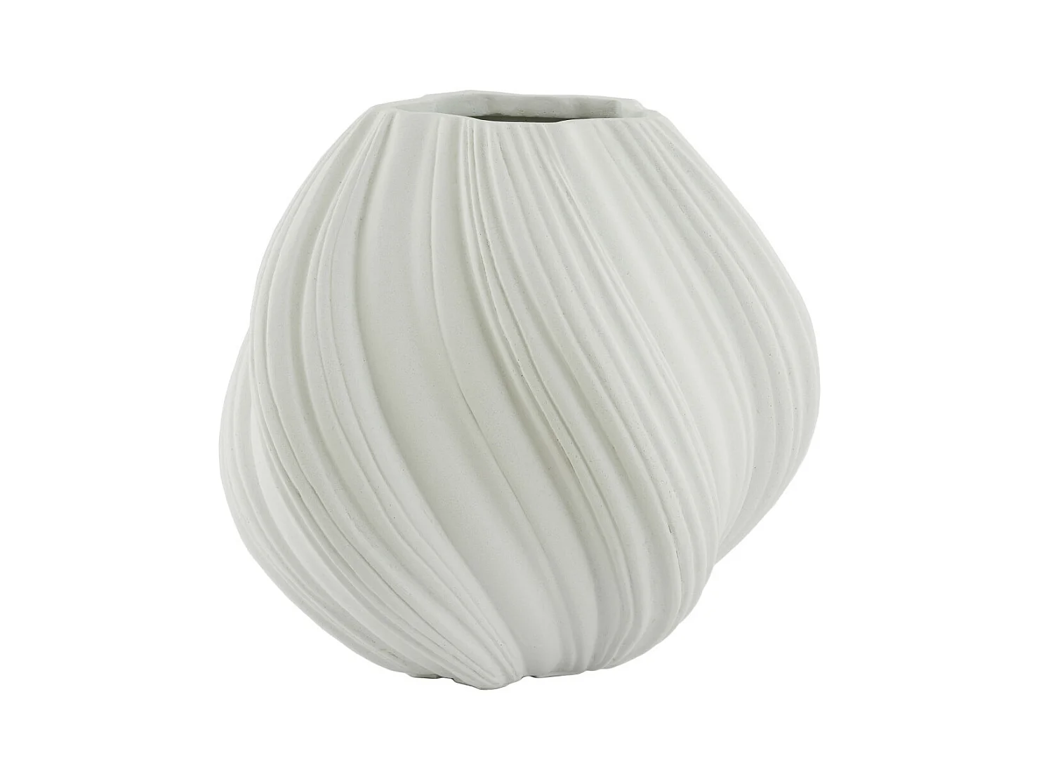 Vase YATUNG - Ø52x48cm - Blanc