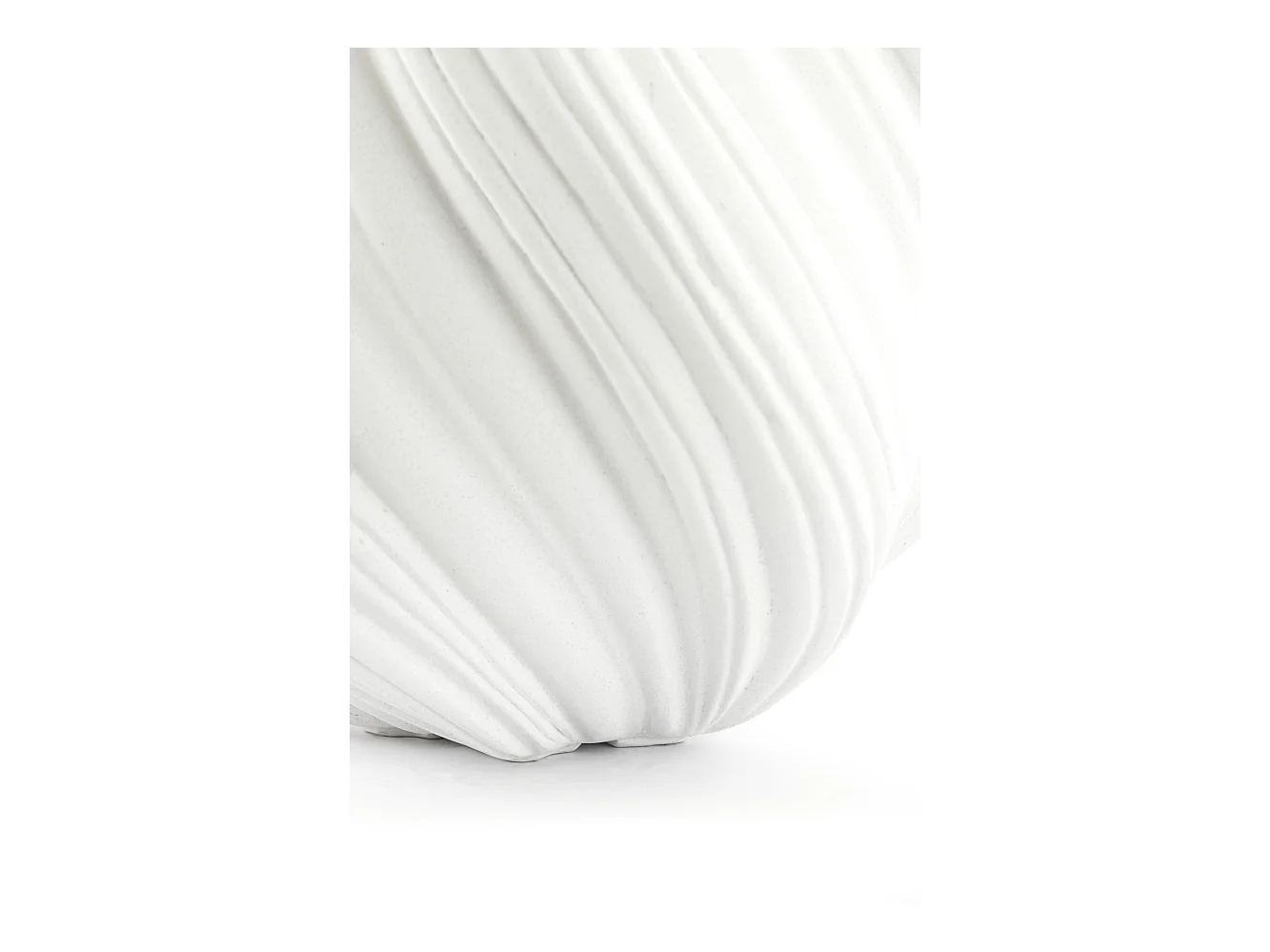 Vase YATUNG - Ø52x48cm - Weiß