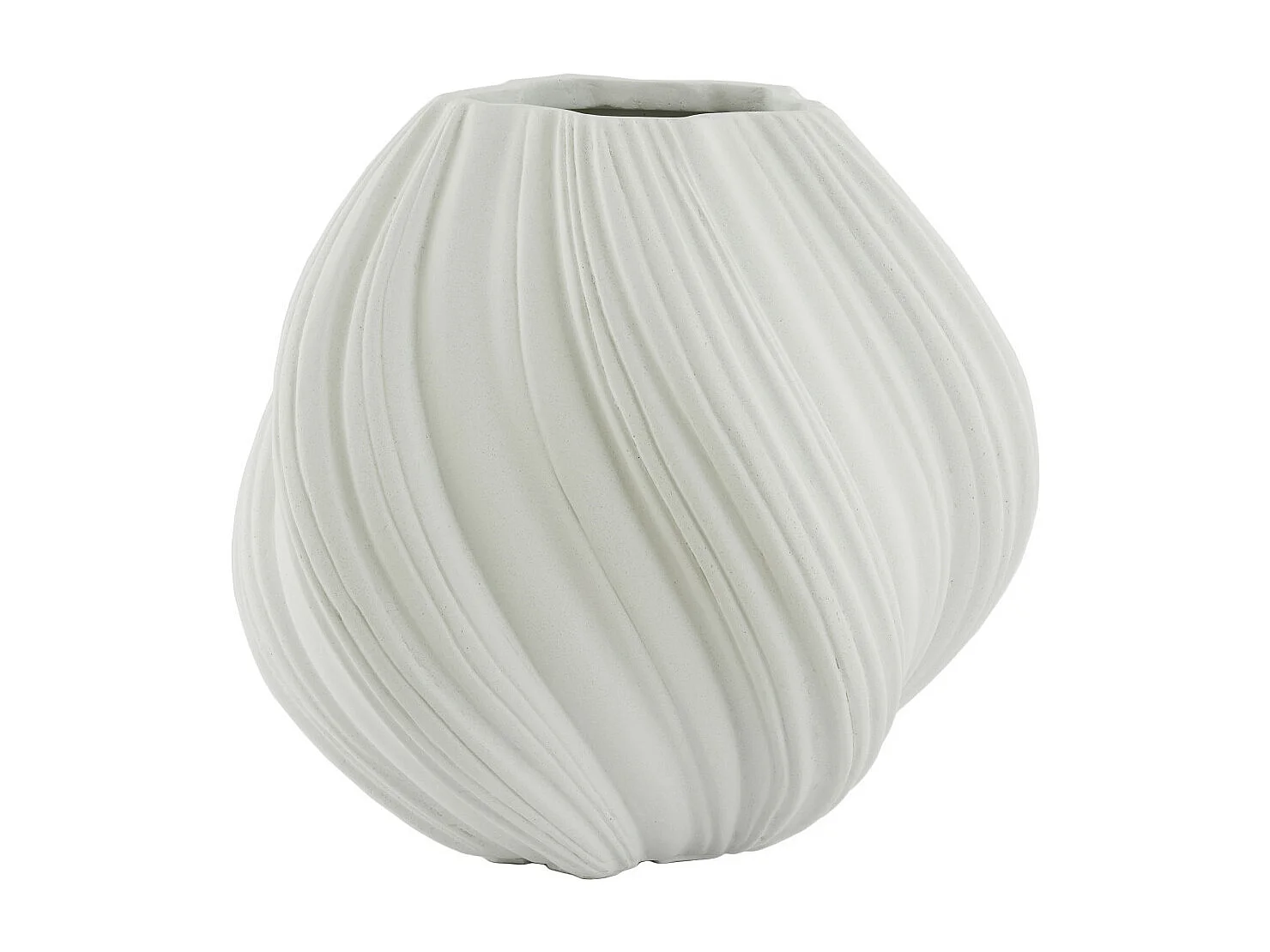 Vase YATUNG - Ø52x48cm - Blanc