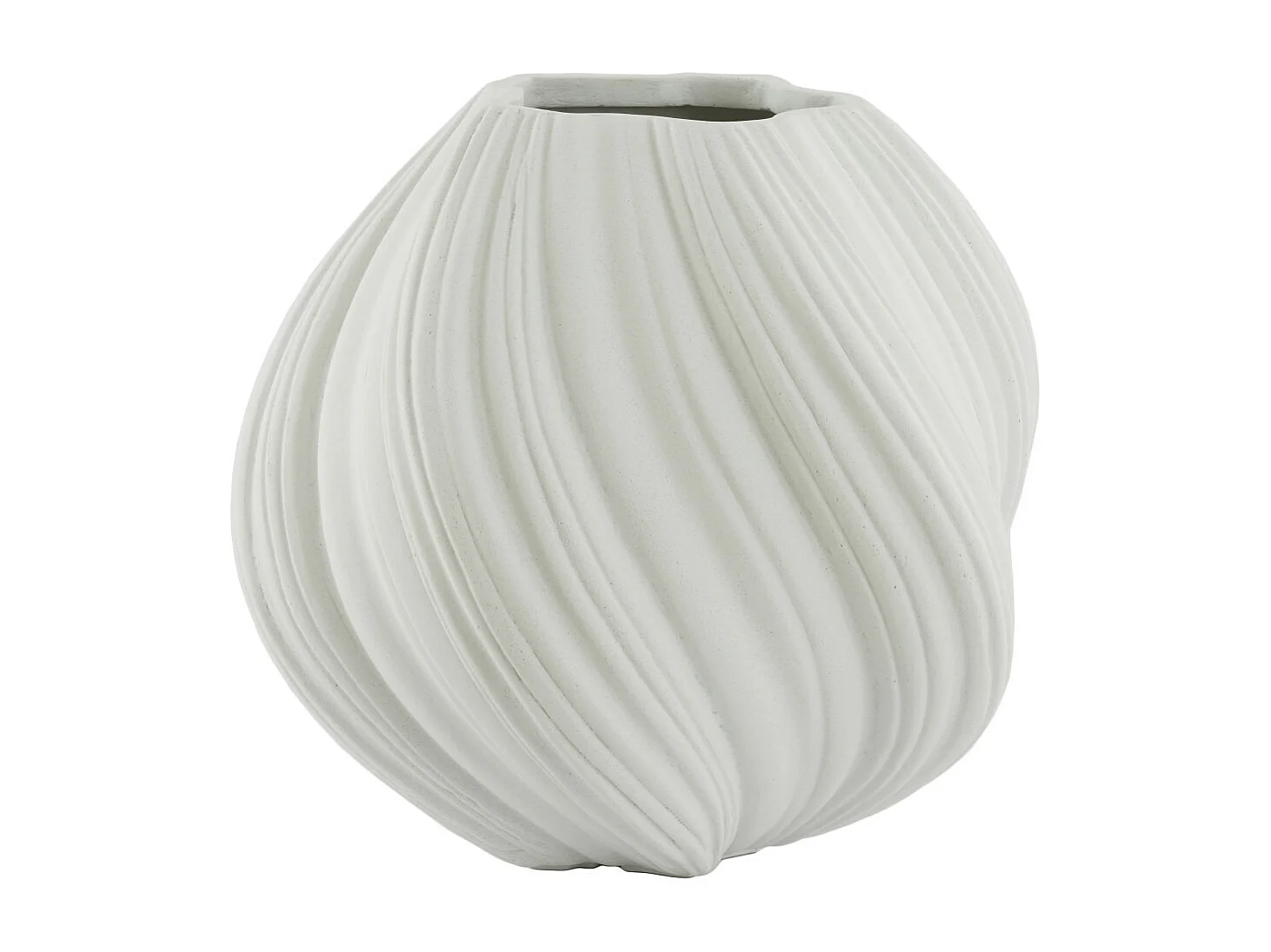 Vase YATUNG - Ø52x48cm - Blanc