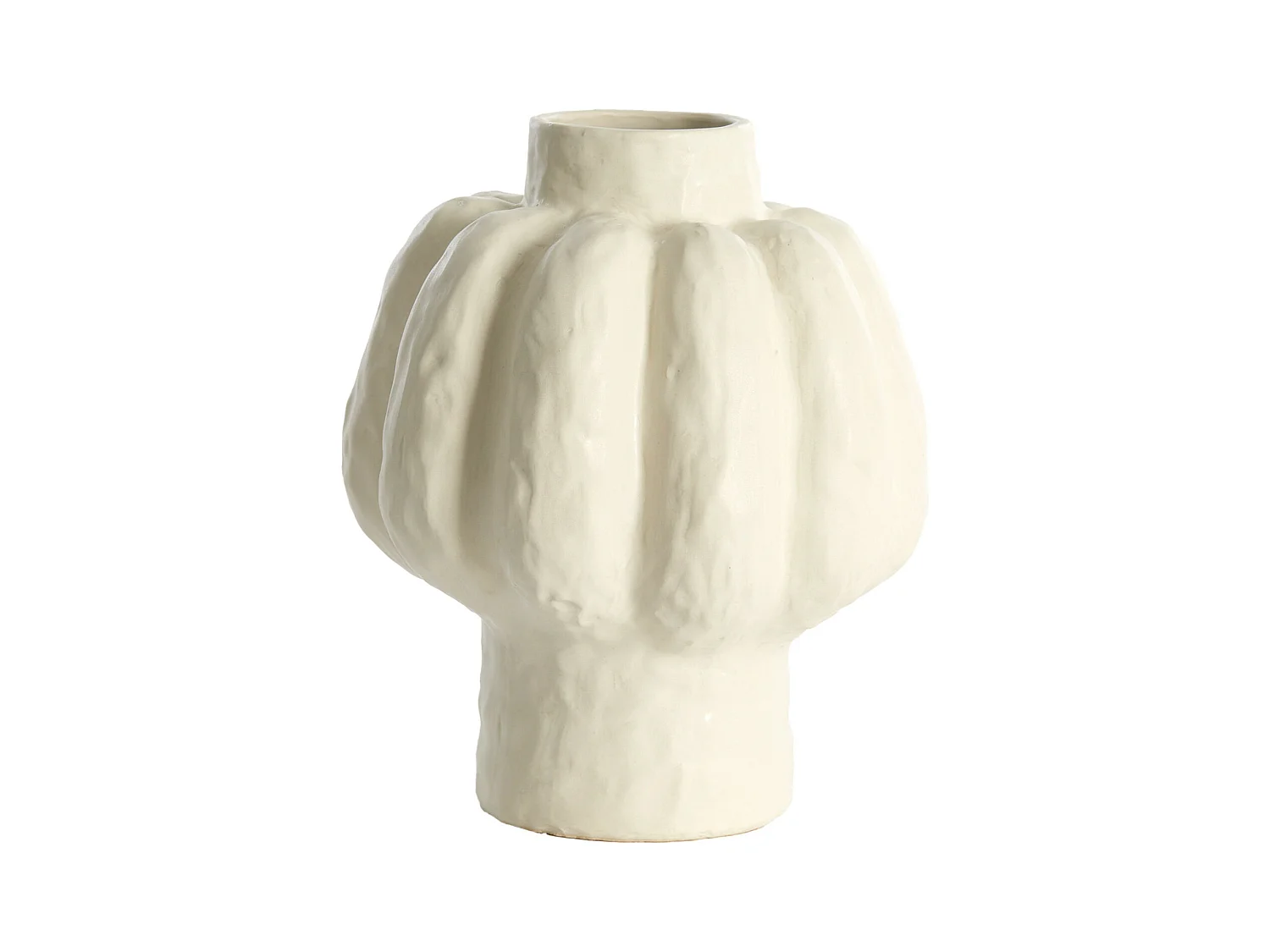 Vase ALIVERI - Ø25x29cm - Blanc