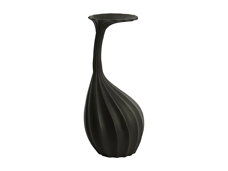Vase NYOKO - Ø20x48cm - Noir