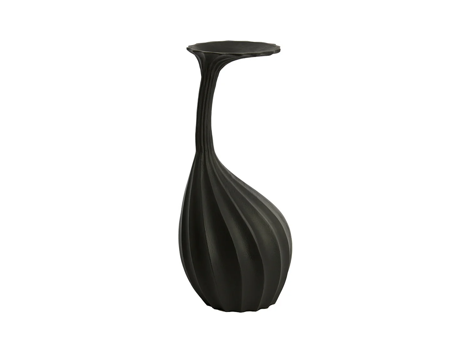 Vase NYOKO - Ø20x48cm - Noir